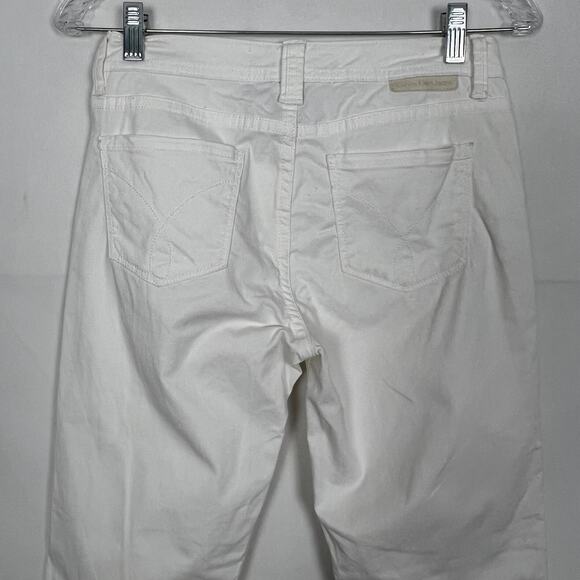 Calvin Klein Skinny Crop Mid-Rise White Denim Jeans Size 2 - Picture 7 of 13
